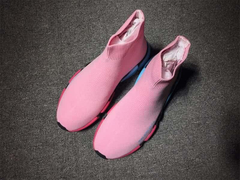 Balenciaga Speed Sock Boots Pink Blue Red 1