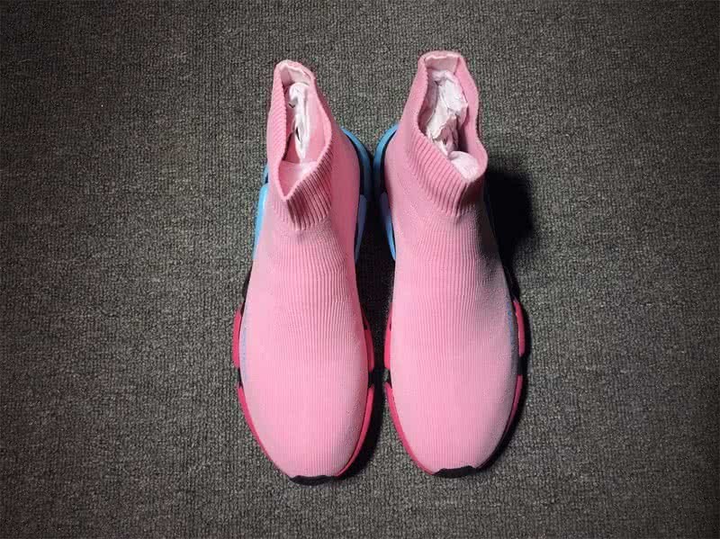Balenciaga Speed Sock Boots Pink Blue Red 2