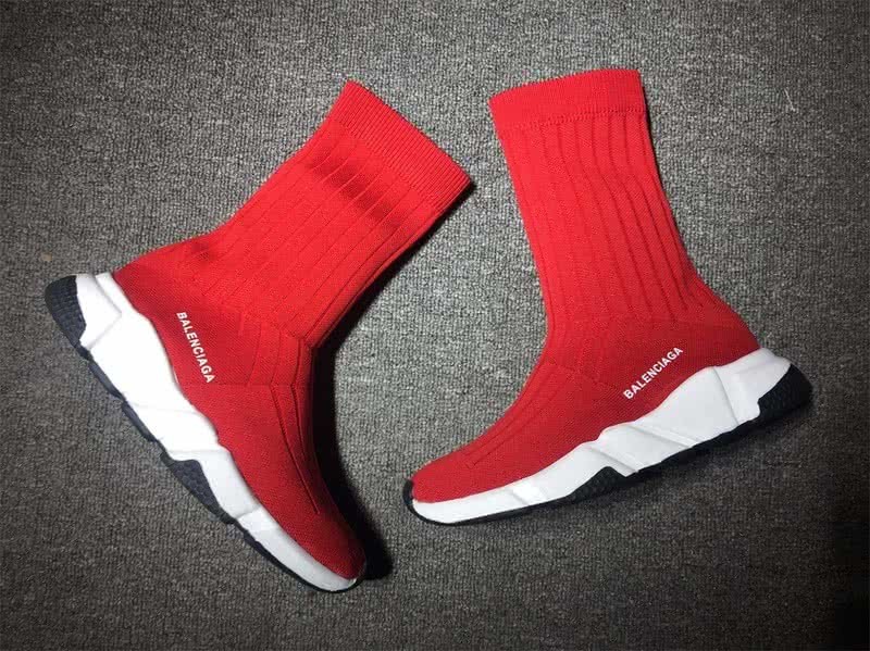 Balenciaga Speed Sock Boots Red 4