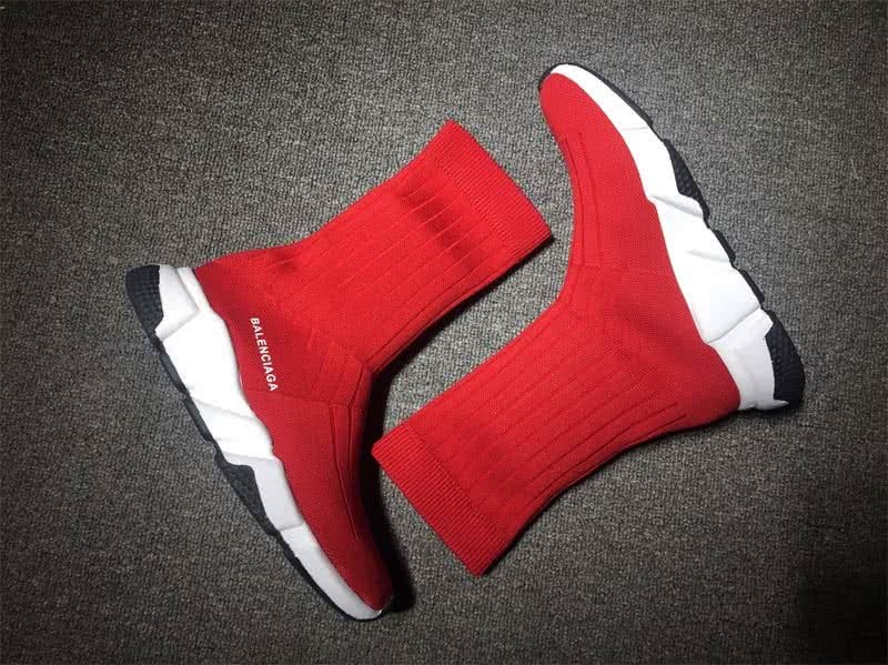 Balenciaga Speed Sock Boots Red 5