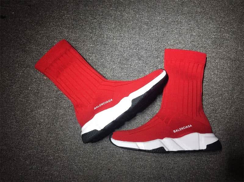 Balenciaga Speed Sock Boots Red 9