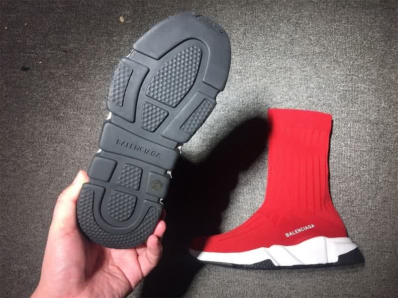 Balenciaga Speed Sock Boots Red 8