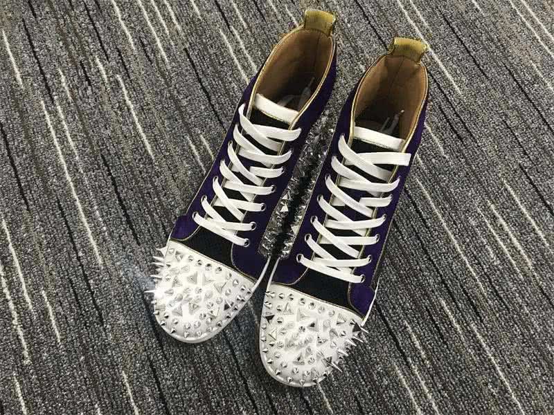 Christian Louboutin No Limits Sneaker Men/Women Silver/Yellow/Purple 1