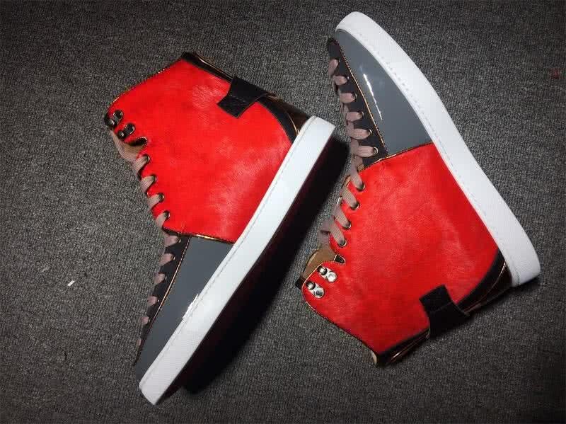 Christian Louboutin Sneaker Women/Men Red/Grey 3