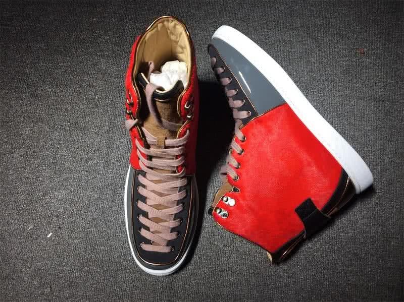 Christian Louboutin Sneaker Women/Men Red/Grey 4