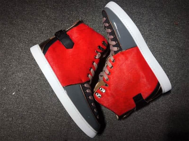 Christian Louboutin Sneaker Women/Men Red/Grey 5