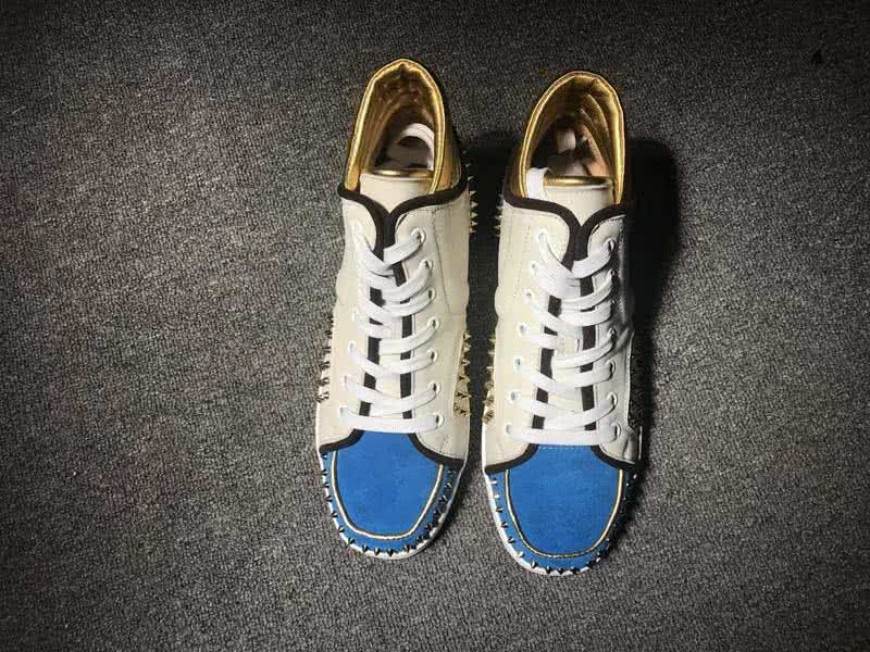Christian Louboutin Sneaker Women/Men White/Blue 2