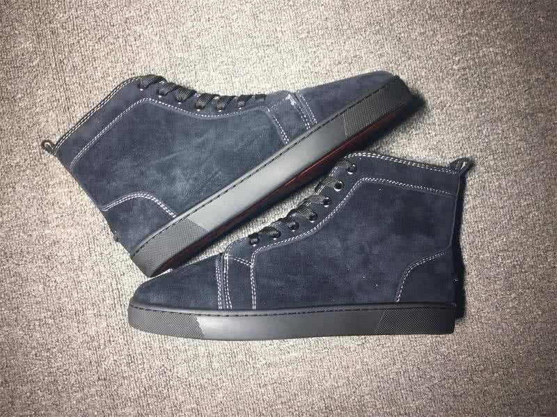 Christian Louboutin High Top Suede Black 9