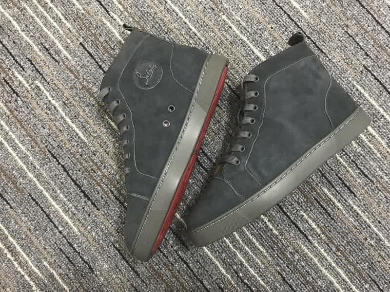 Christian Louboutin High Top Suede All Black 3