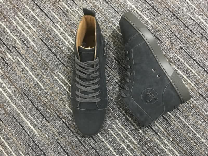 Christian Louboutin High Top Suede All Black 5