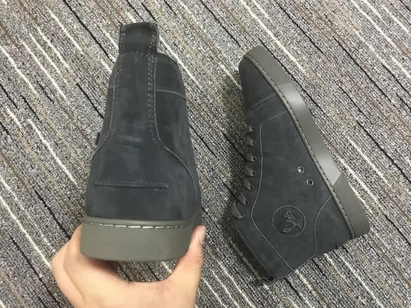 Christian Louboutin High Top Suede All Black 7