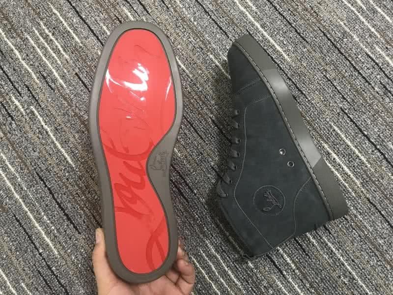 Christian Louboutin High Top Suede All Black 8