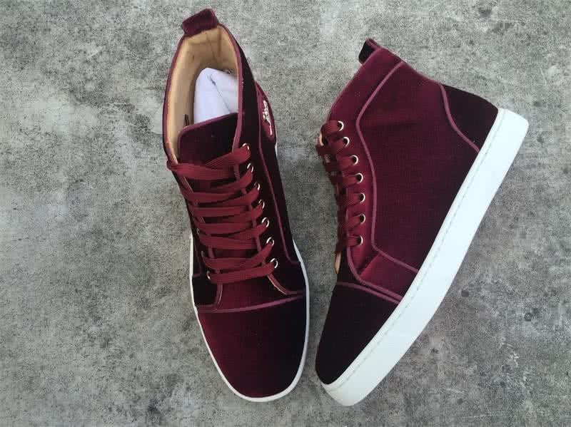 Christian Louboutin High Top Suede All Wine 2