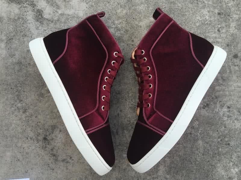 Christian Louboutin High Top Suede All Wine 8