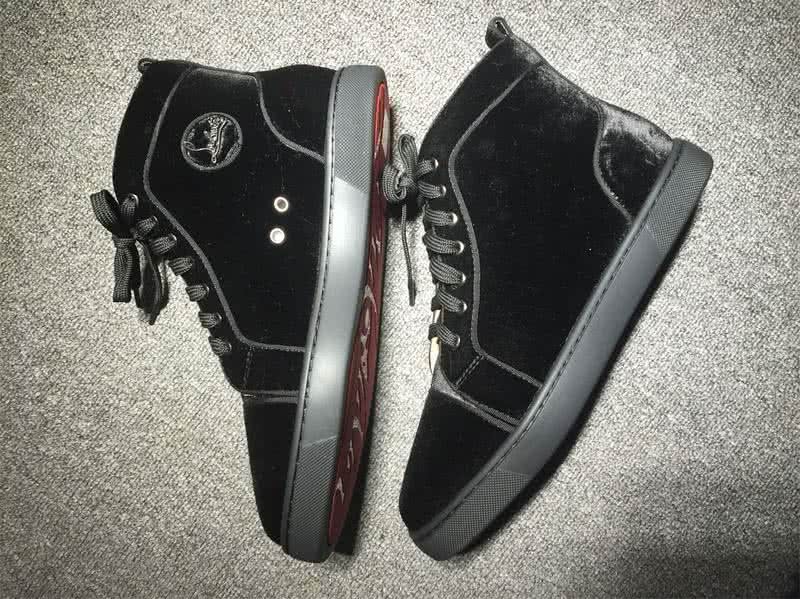 Christian Louboutin High Top Suede All Black 4