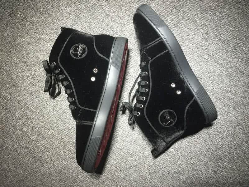 Christian Louboutin High Top Suede All Black 5