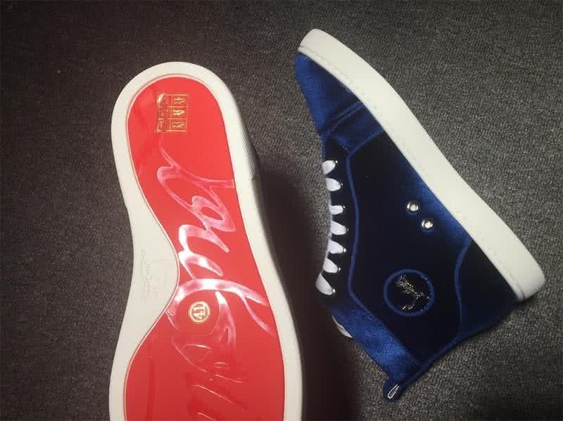 Christian Louboutin High Top Suede Blue 7