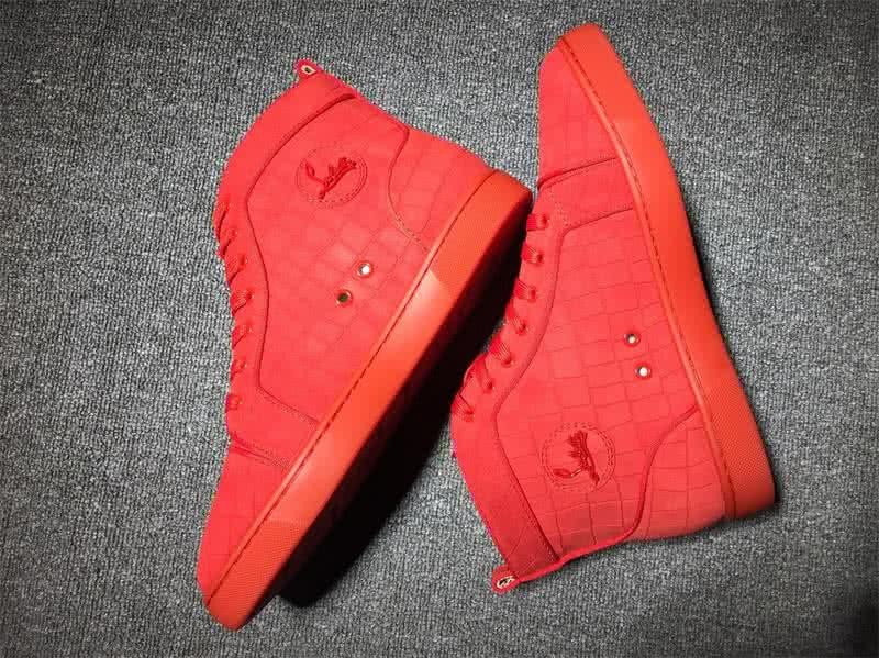 Christian Louboutin High Top Suede All Red 8
