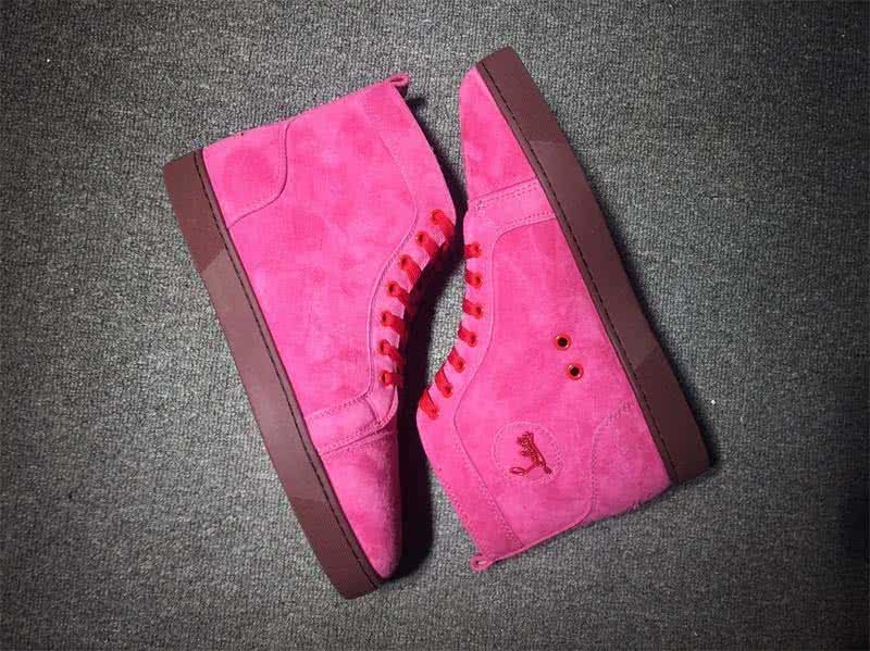 Christian Louboutin High Top Suede Bright Red 7
