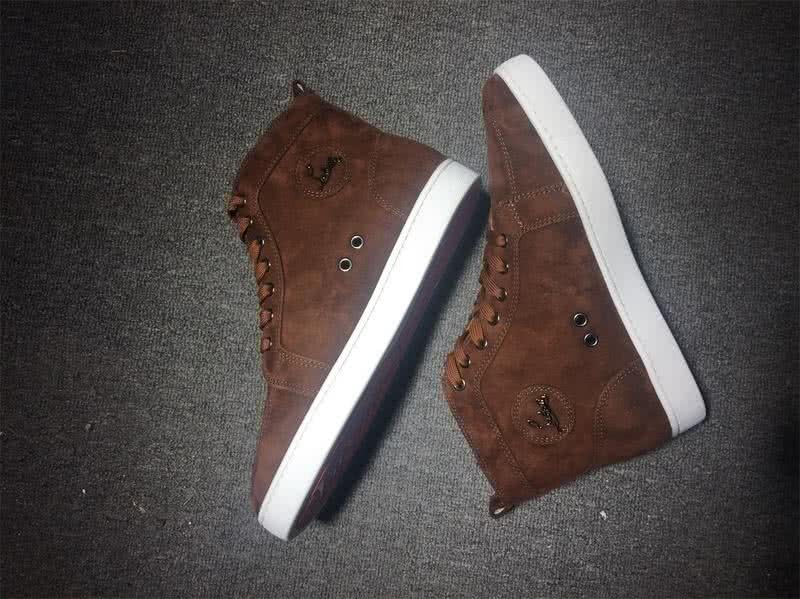 Christian Louboutin High Top Suede Brown 5