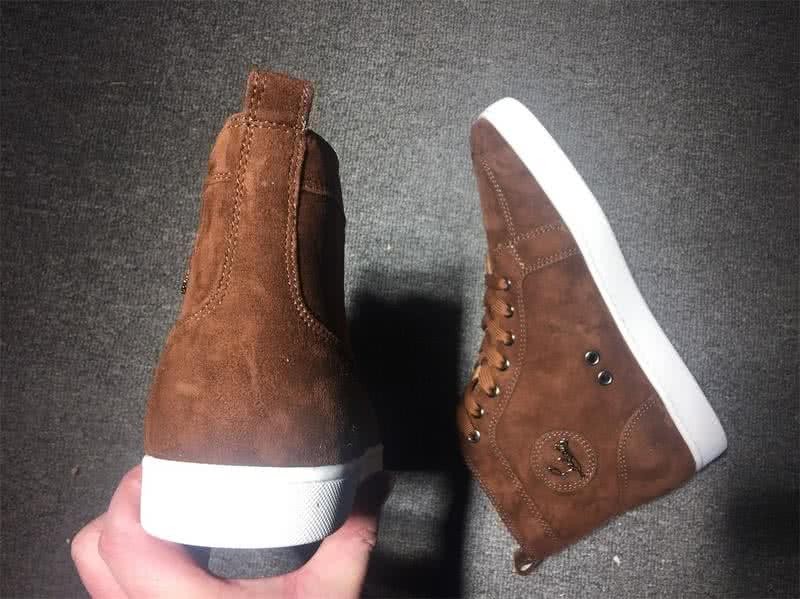 Christian Louboutin High Top Suede Brown 8