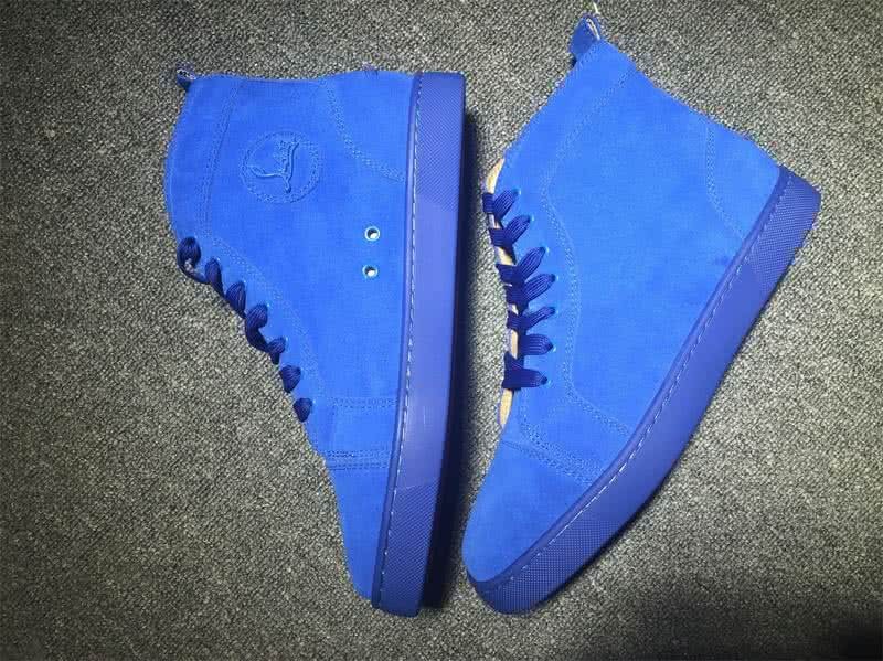 Christian Louboutin High Top Suede Blue 4