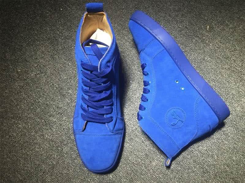 Christian Louboutin High Top Suede Blue 6