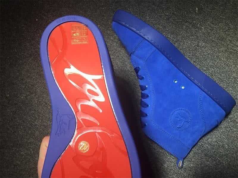 Christian Louboutin High Top Suede Blue 8