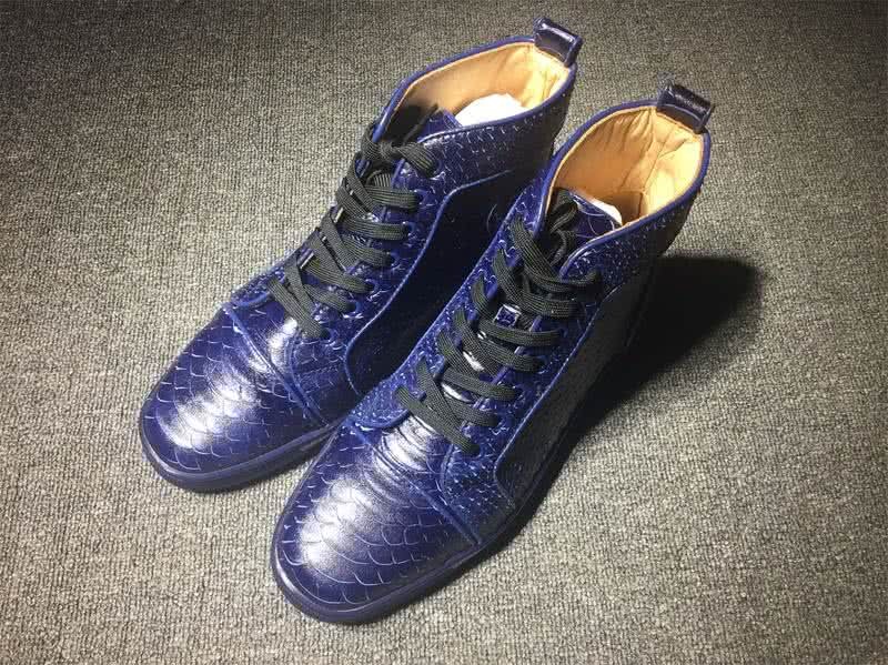 Christian Louboutin Python Sneaker Men/Women Blue 1