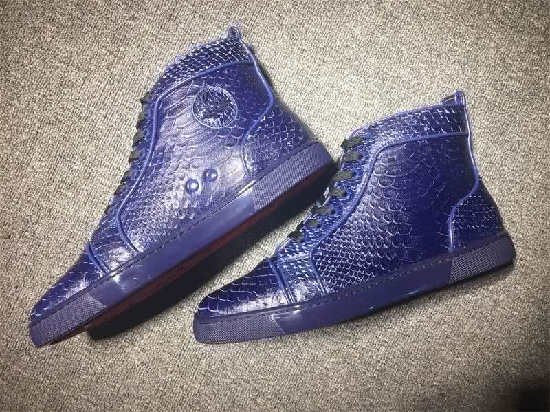 Christian Louboutin Python Sneaker Men/Women Blue 4