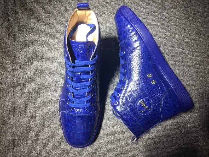 Christian Louboutin Python Sneaker Men/Women Blue 5