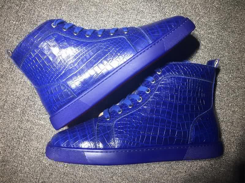 Christian Louboutin Python Sneaker Men/Women Blue 7