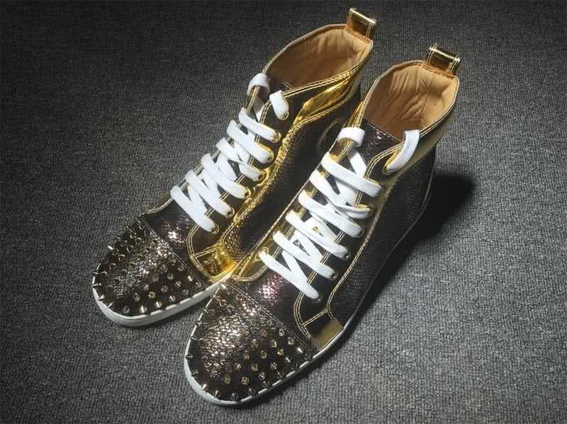 Christian Louboutin Python Sneaker Men/Women Gold 1