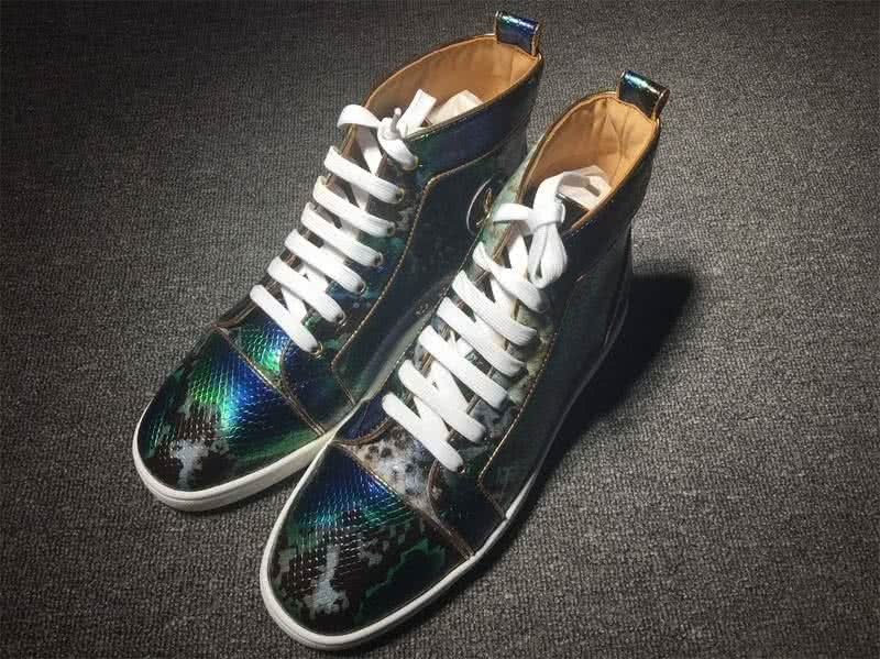 Christian Louboutin Python Sneaker Men/Women Black/Blue/Green 1