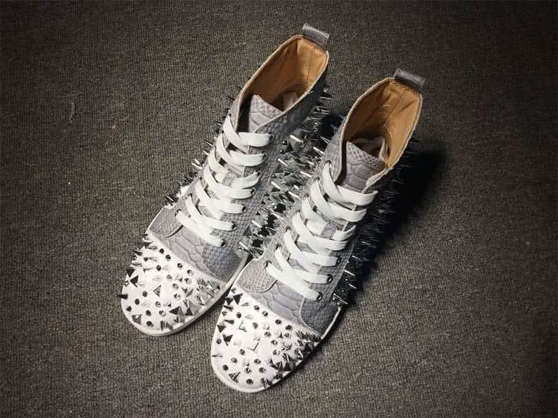 Christian Louboutin Louis Pik Pik Sneaker Men/Women White/Grey 1