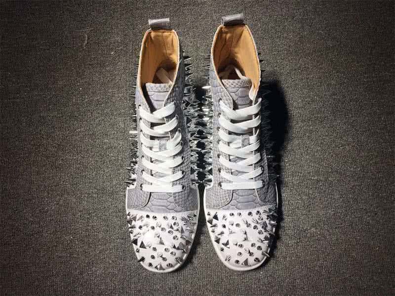 Christian Louboutin Louis Pik Pik Sneaker Men/Women White/Grey 3
