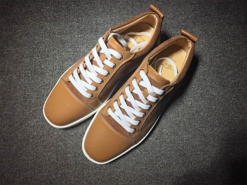 Christian Louboutin Low Top Lace-up Camel Leather 1
