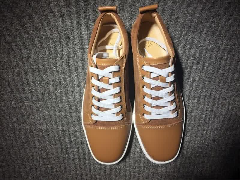 Christian Louboutin Low Top Lace-up Camel Leather 2