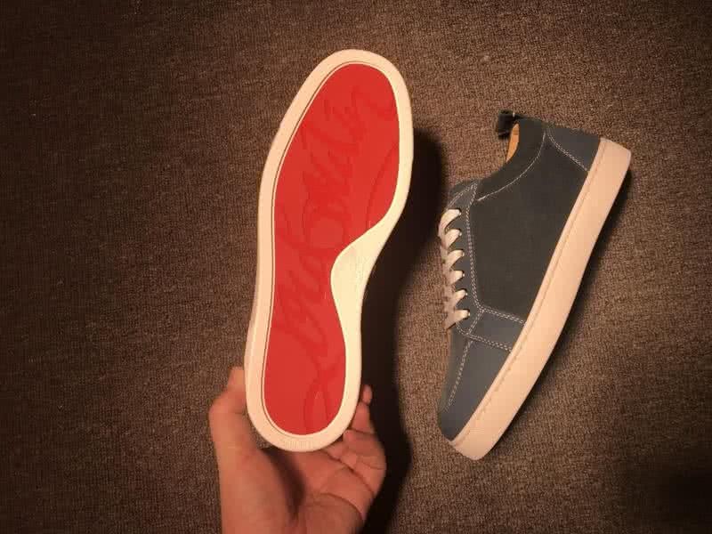 Christian Louboutin Low Top Lace-up Blue 8