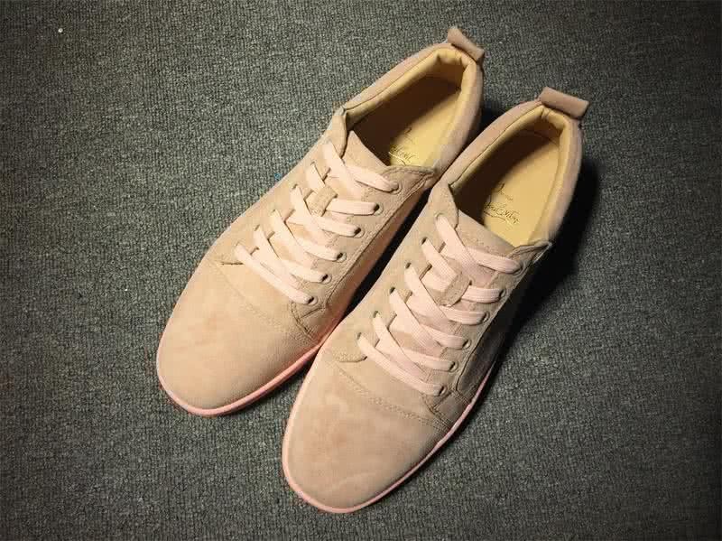 Christian Louboutin Low Top Lace-up Pink Suede 1