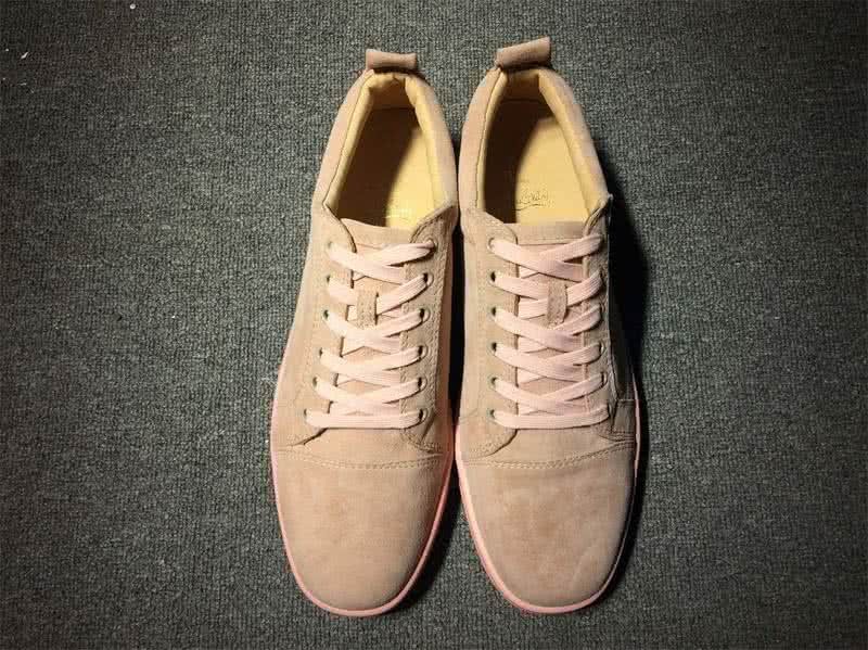 Christian Louboutin Low Top Lace-up Pink Suede 2