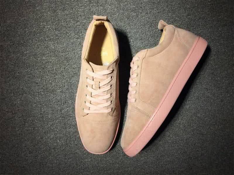 Christian Louboutin Low Top Lace-up Pink Suede 3