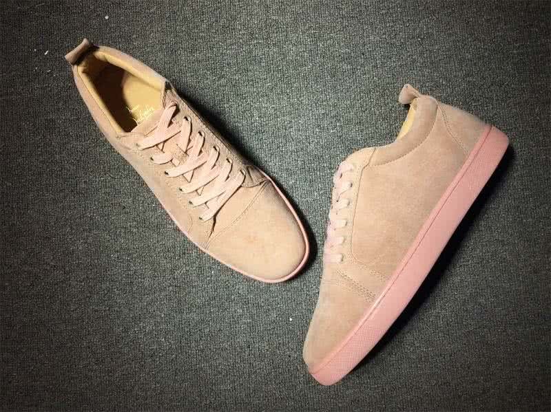 Christian Louboutin Low Top Lace-up Pink Suede 4