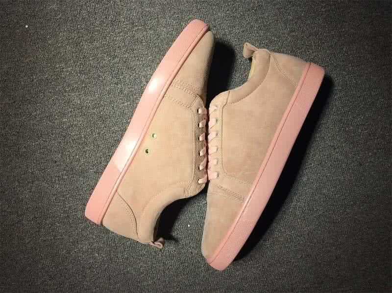Christian Louboutin Low Top Lace-up Pink Suede 6