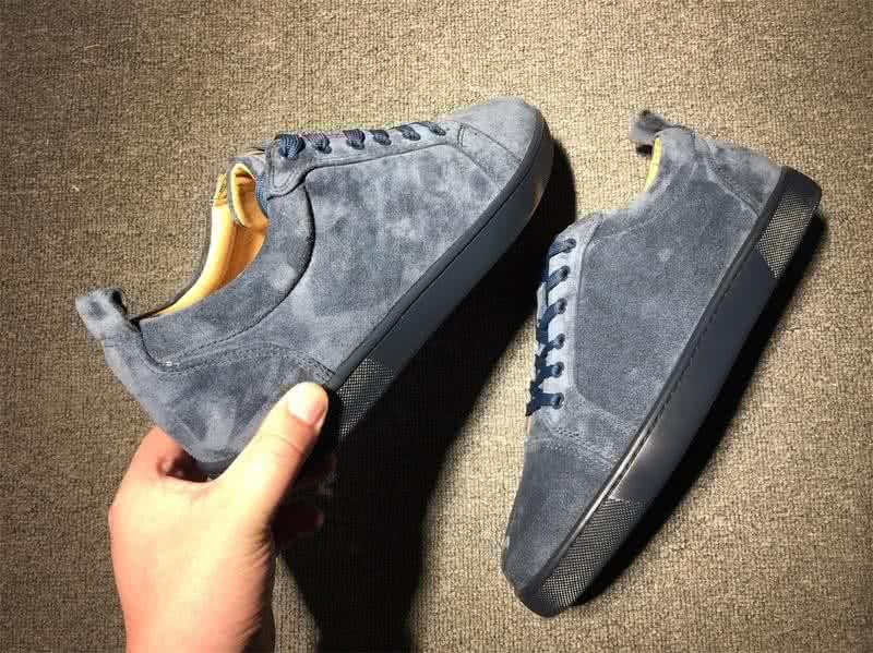 Christian Louboutin Low Top Lace-up Grey Suede 7