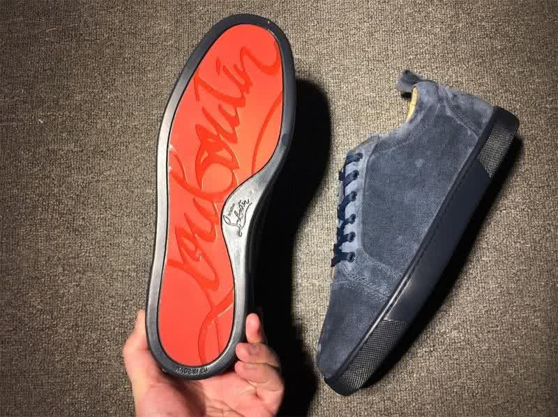 Christian Louboutin Low Top Lace-up Grey Suede 8