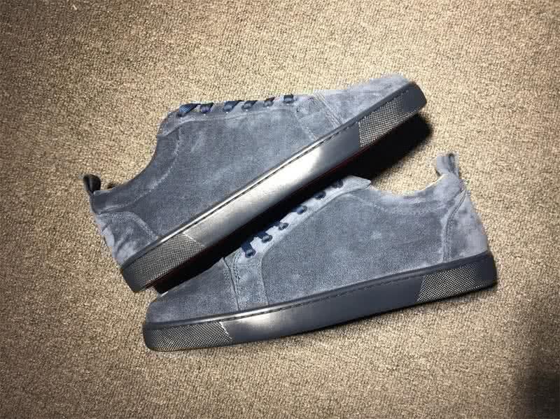 Christian Louboutin Low Top Lace-up Grey Suede 9