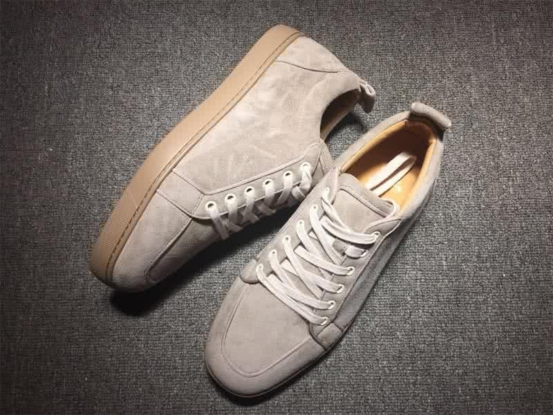Christian Louboutin Low Top Lace-up Grey Suede 3