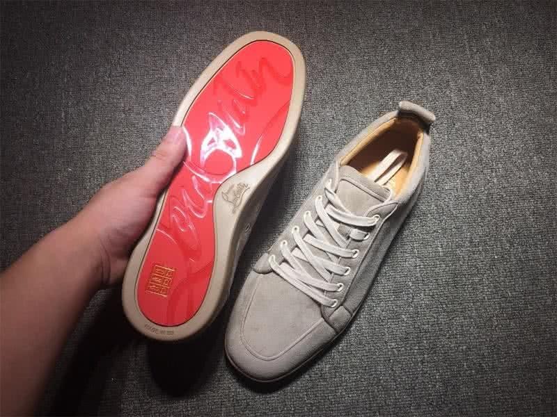 Christian Louboutin Low Top Lace-up Grey Suede 7