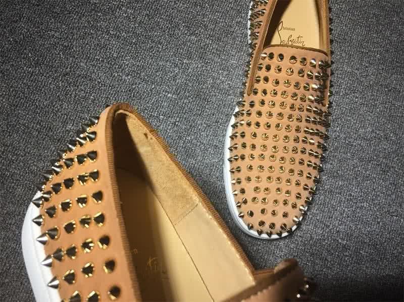 Christian Louboutin Low Top All Rivets And Camel Leather Upper 6